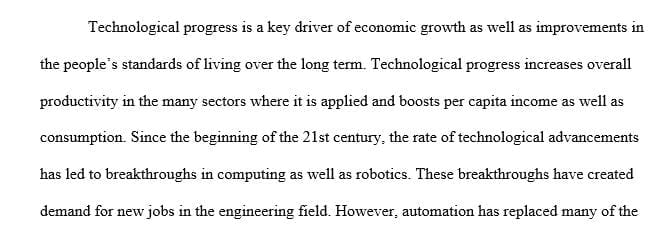 Consider the socio-economic ramifications of this technological revolution - how have new technologies affected the economy in the U.S.