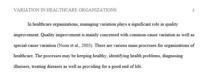 Explain the importance of variation to health-care organizations