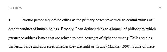 How does business ethics differ from your personal ethics